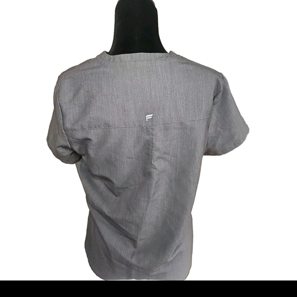 Fabletics Womens Gray Vital 1-Pocket Scrub Top M - Picture 4 of 12